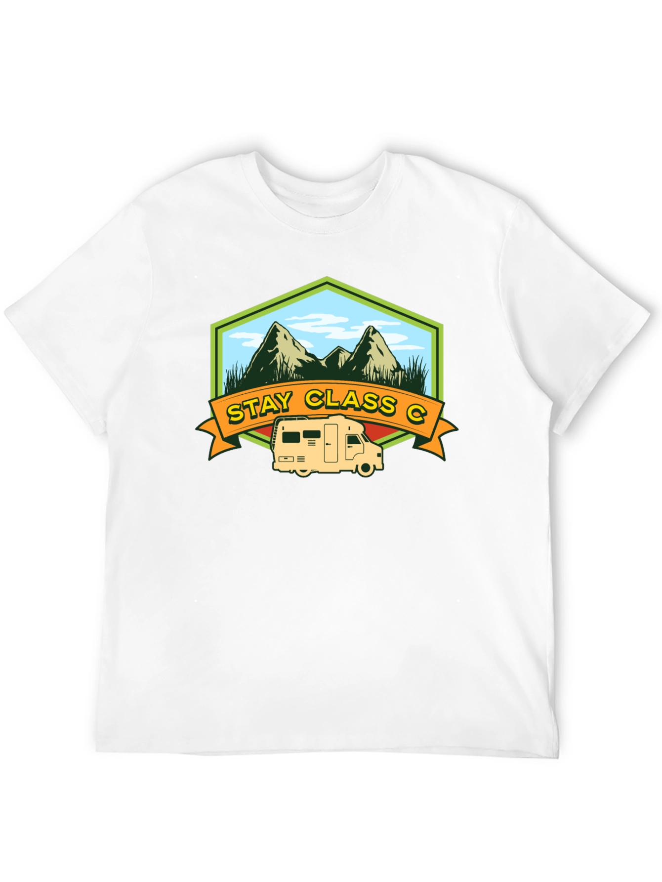 Stay Class C T-Shirt: Camping & Adventure