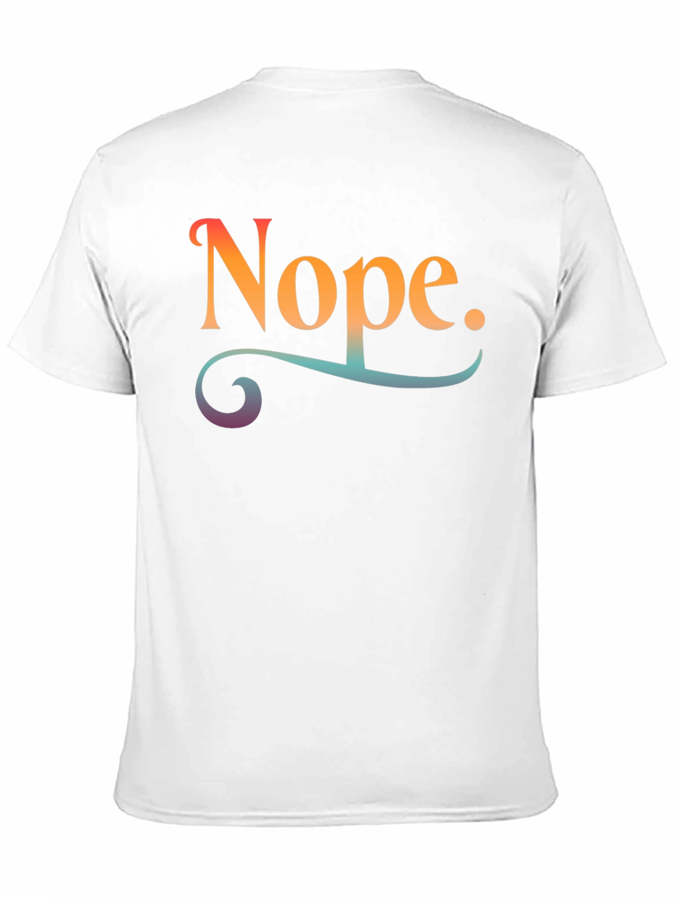 Nope Graphic Tee - Unisex Black T-Shirt