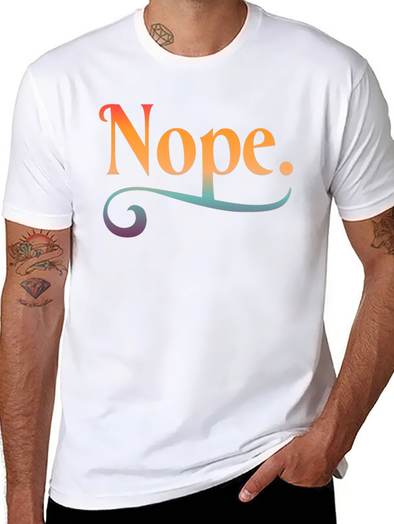 Nope Graphic Tee - Unisex Black T-Shirt