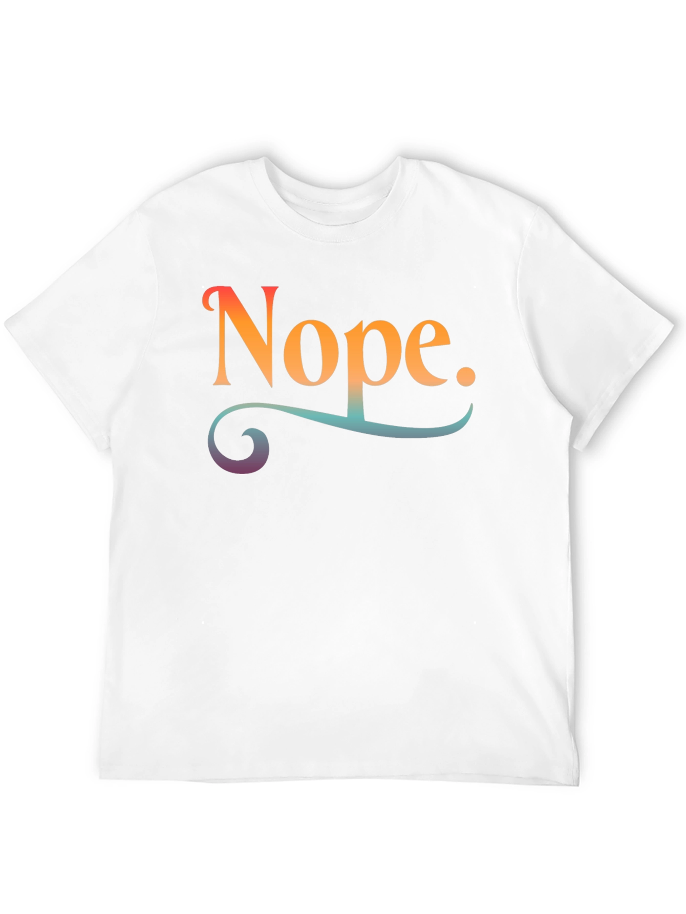 Nope Graphic Tee - Unisex Black T-Shirt
