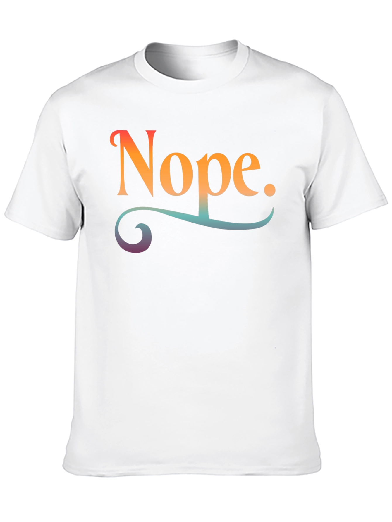 Nope Graphic Tee - Unisex Black T-Shirt