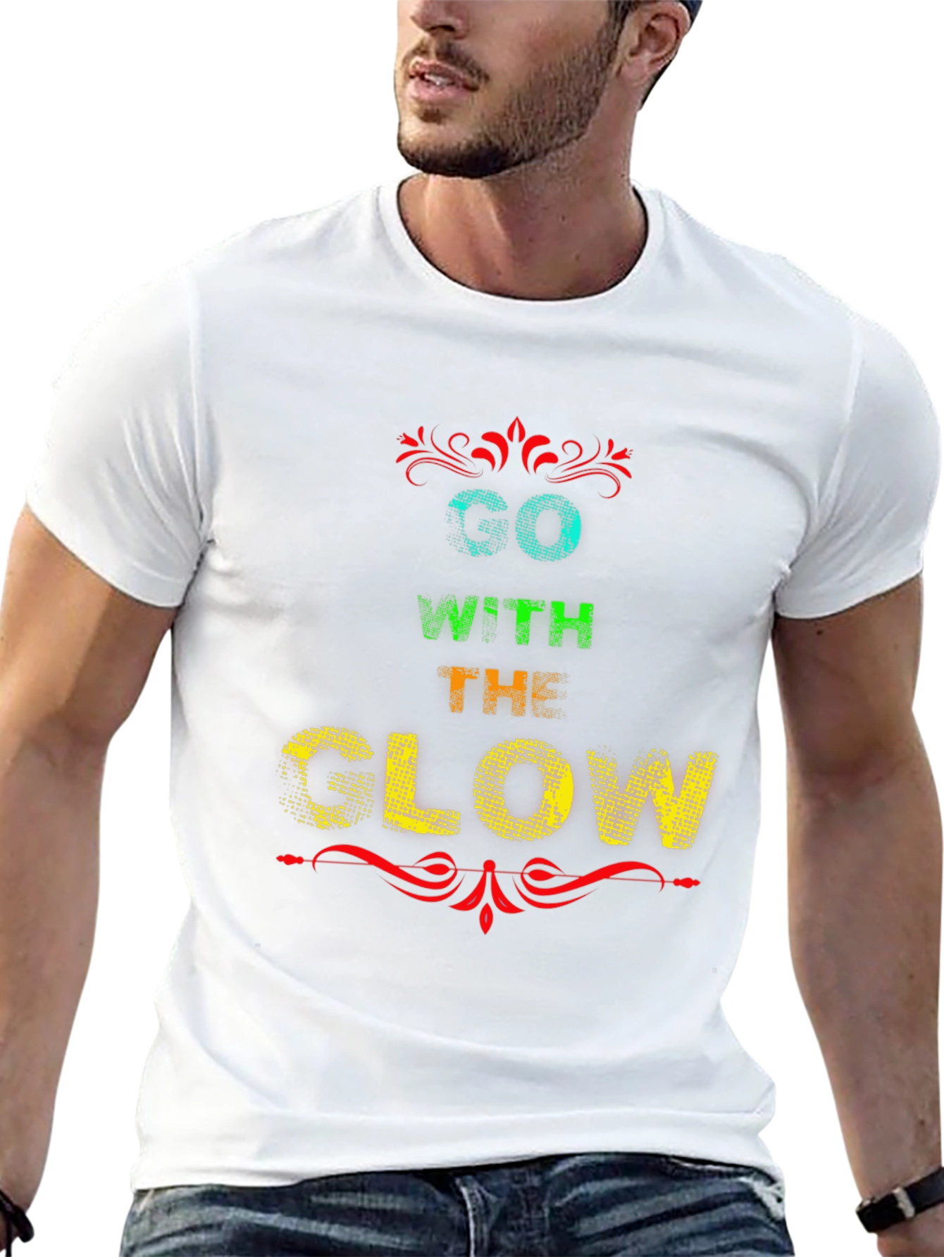 Go With The Glow Graphic Tee - Black