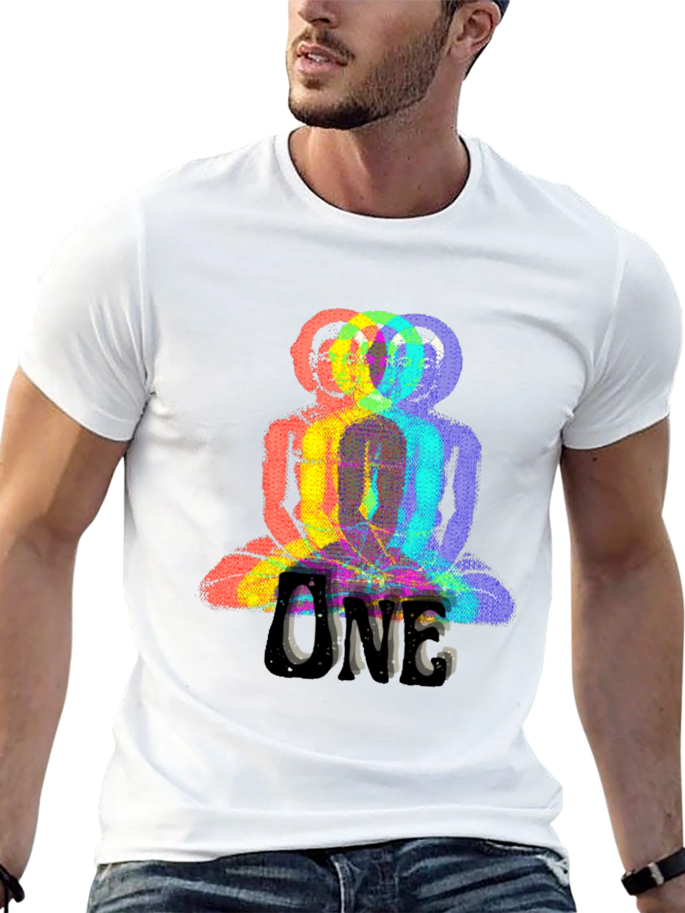 ONE Buddha Graphic Black T-Shirt