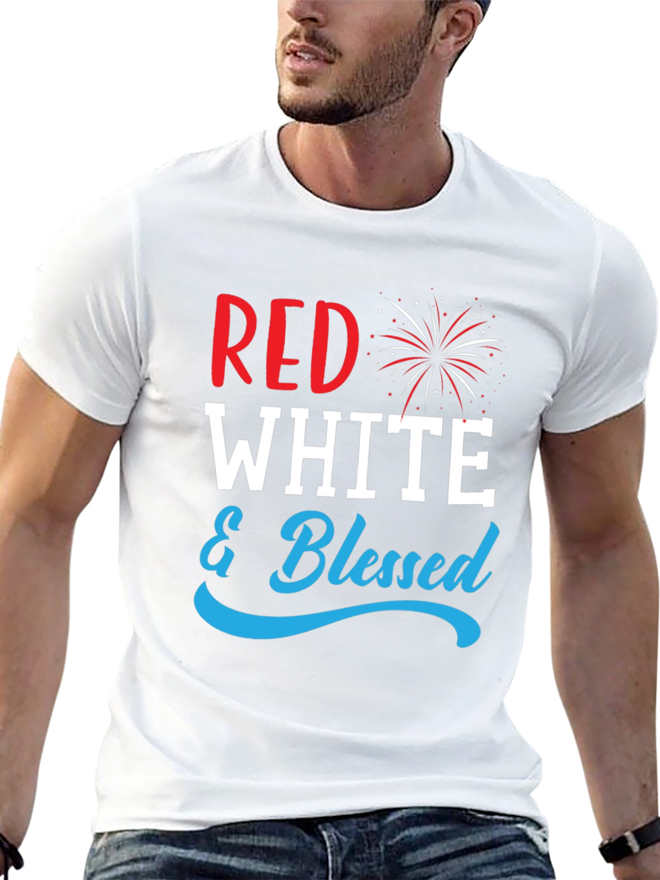 Red White and Blessed Patriotic T-Shirt