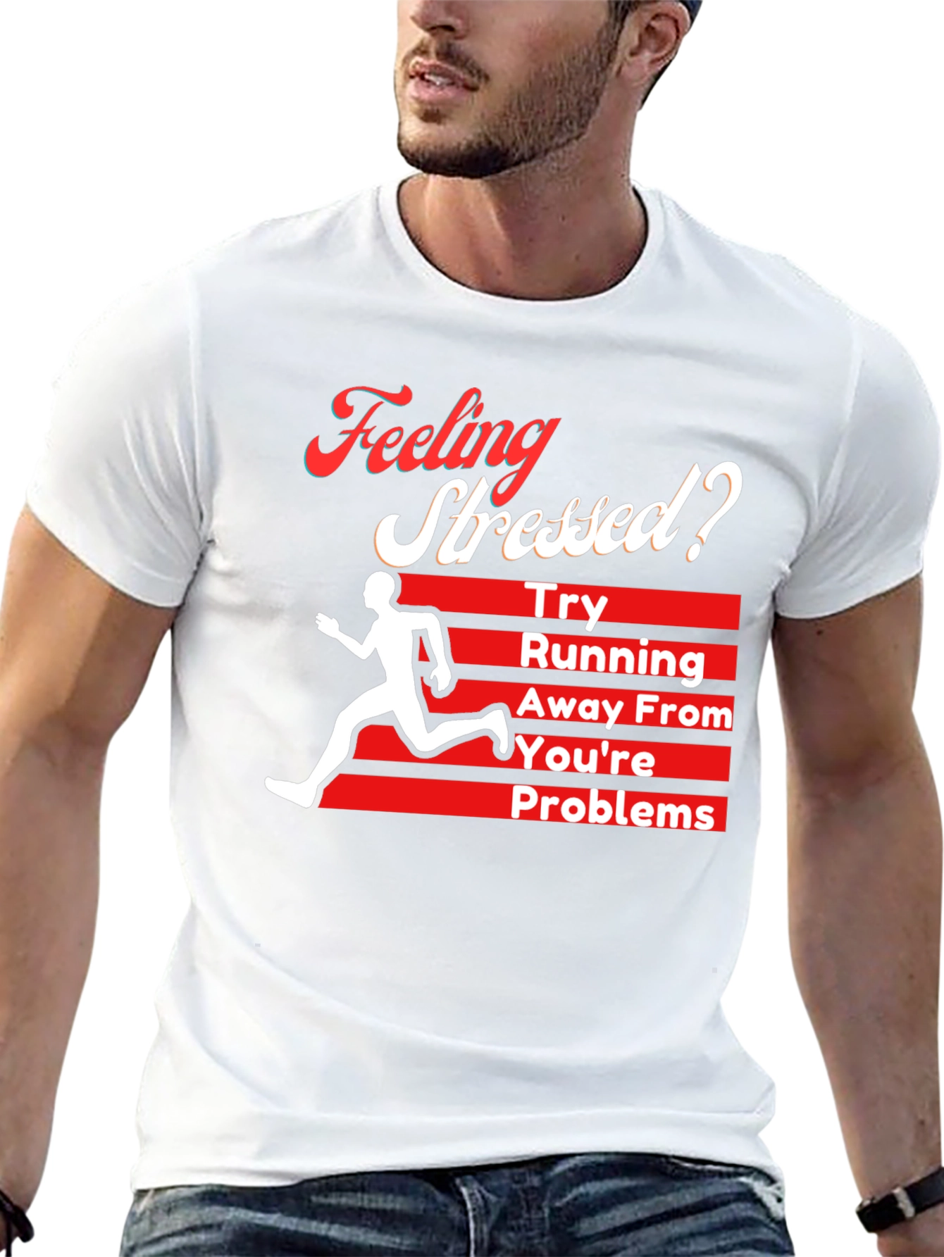 Feeling Stressed? Running Away From Your Problems T-Shirt