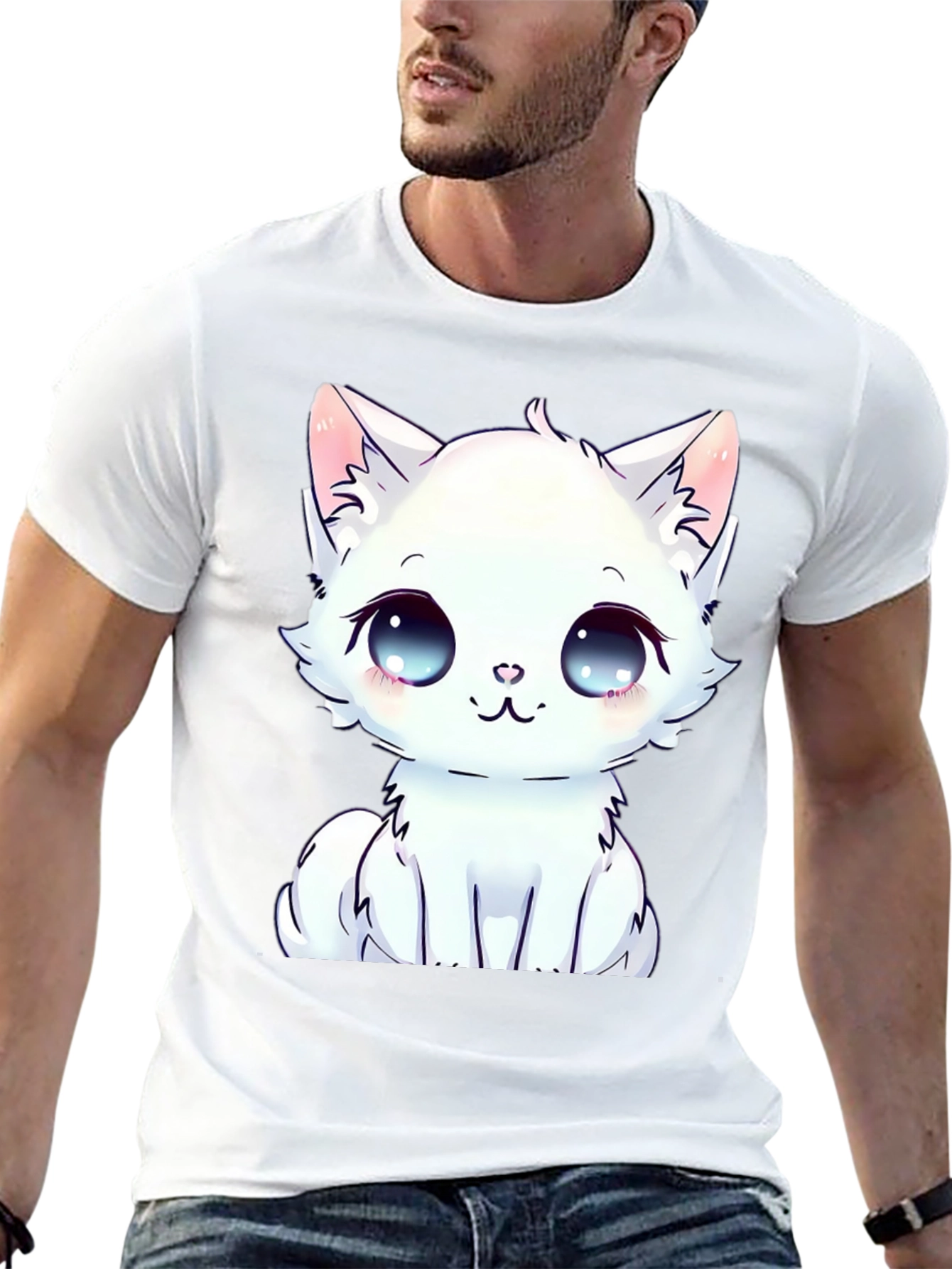 Cute Anime Kitten T-Shirt