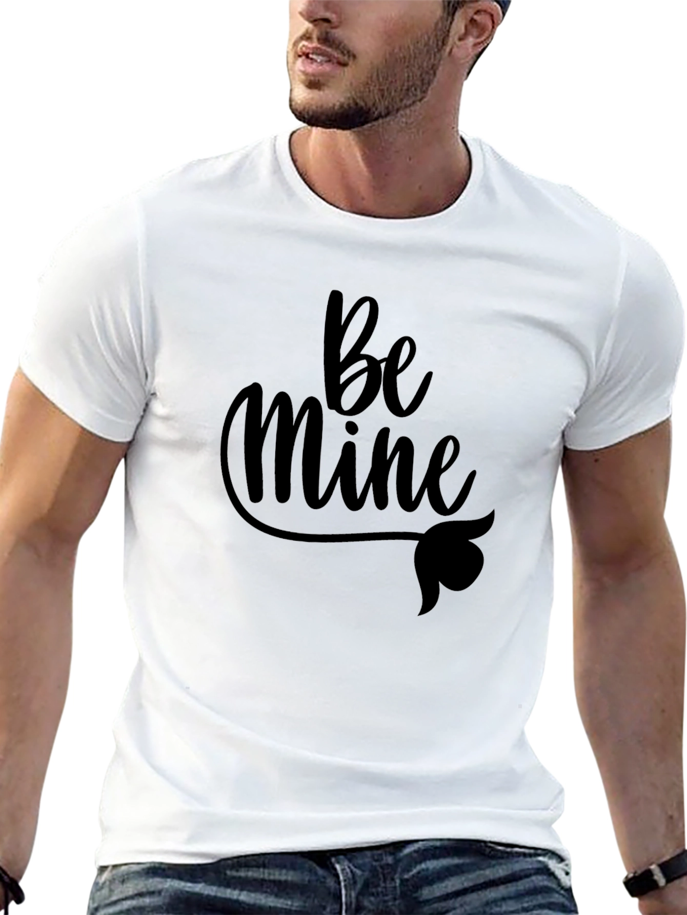 Be Mine Black T-Shirt - Valentines Day
