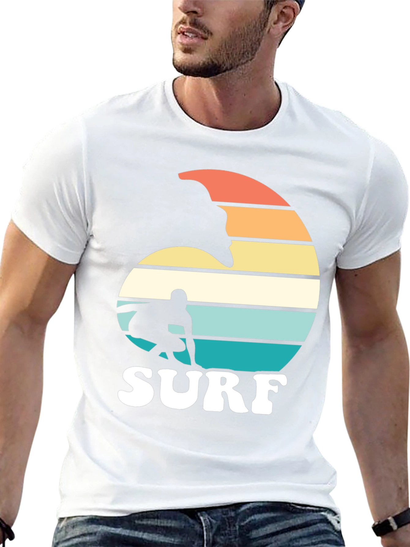 Retro Surf Graphic T-Shirt