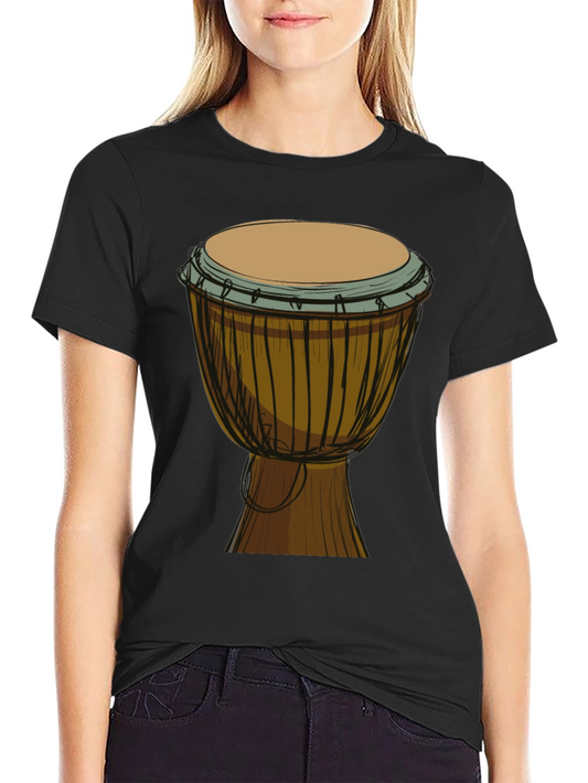 Djembe Drum Graphic Tee - Musical Shirt