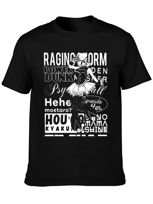 Anime-Themed Graphic T-Shirt