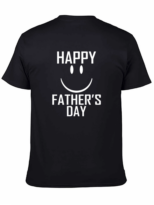 Happy Fathers Day T-Shirt - Classic Black Tee