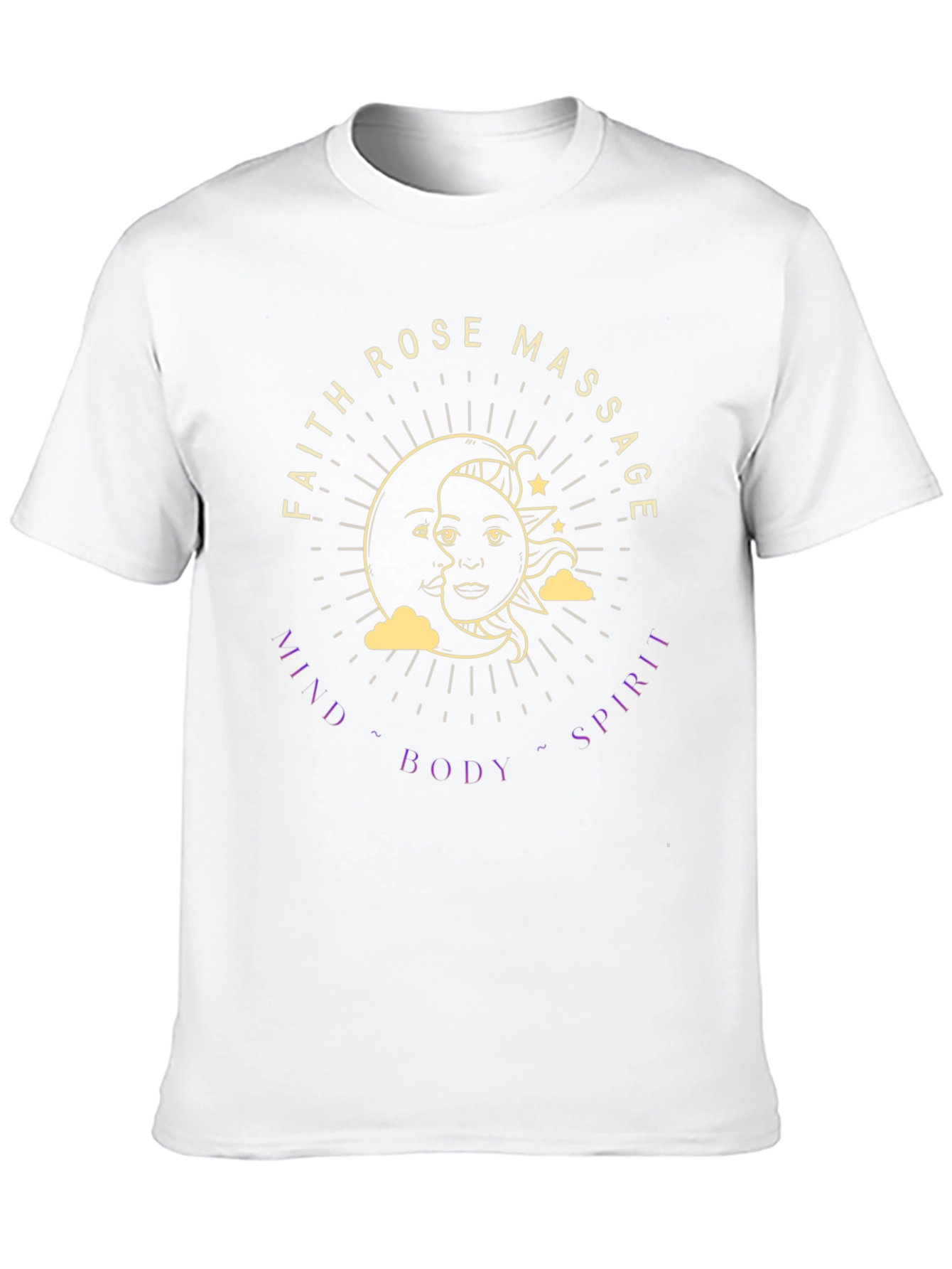 Faith Rose Massage T-Shirt - Mind Body Spirit