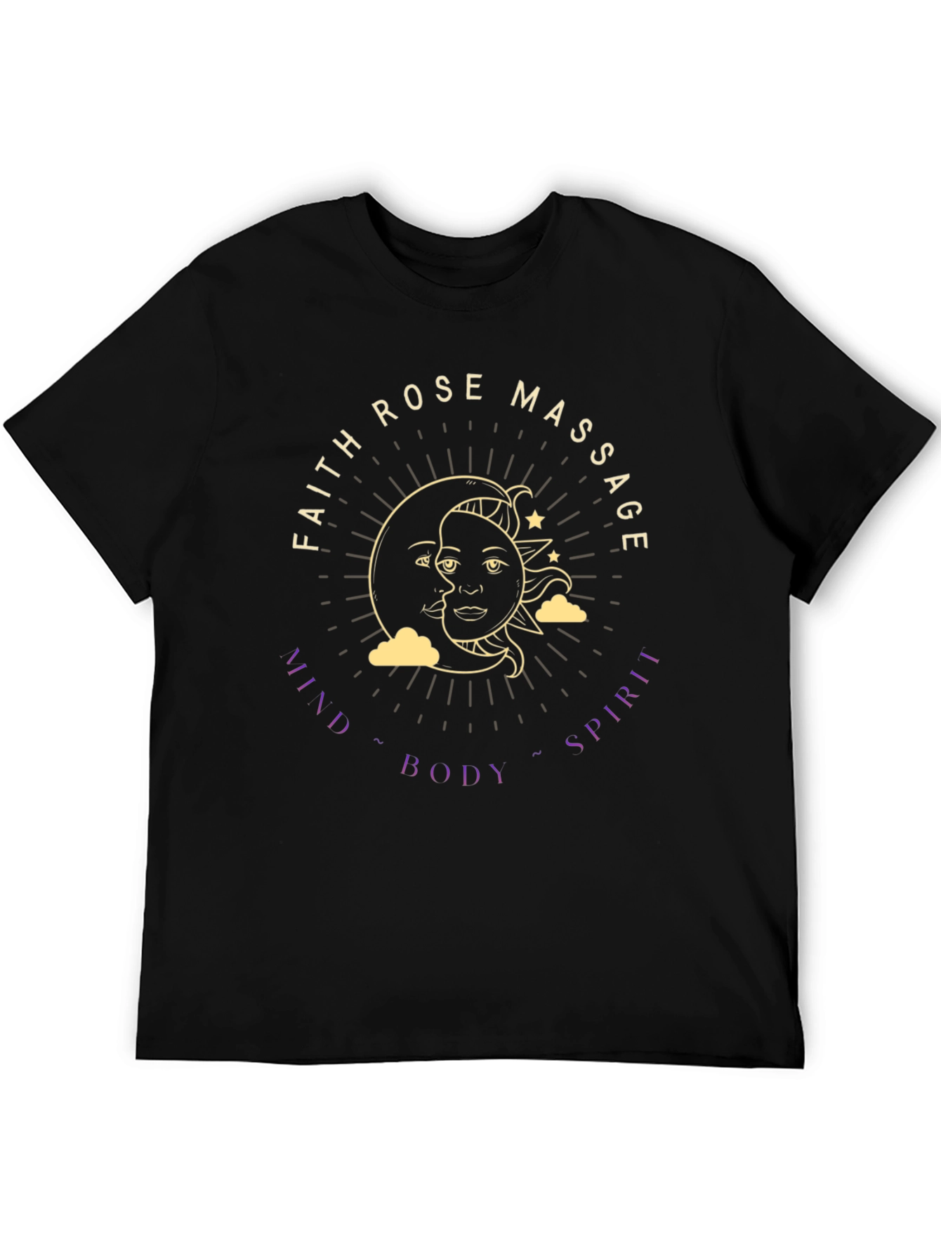 Faith Rose Massage T-Shirt - Mind Body Spirit
