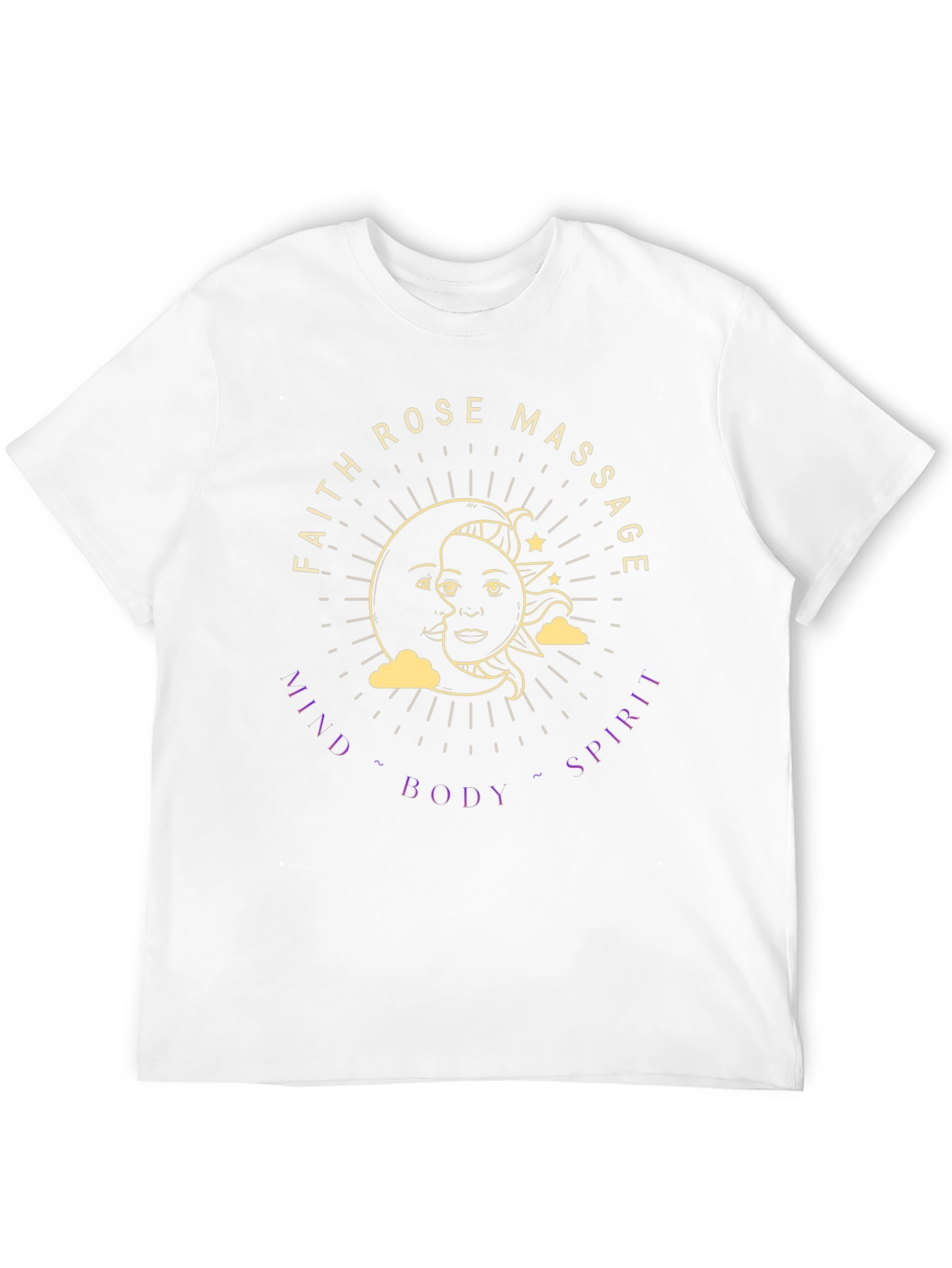 Faith Rose Massage T-Shirt - Mind Body Spirit