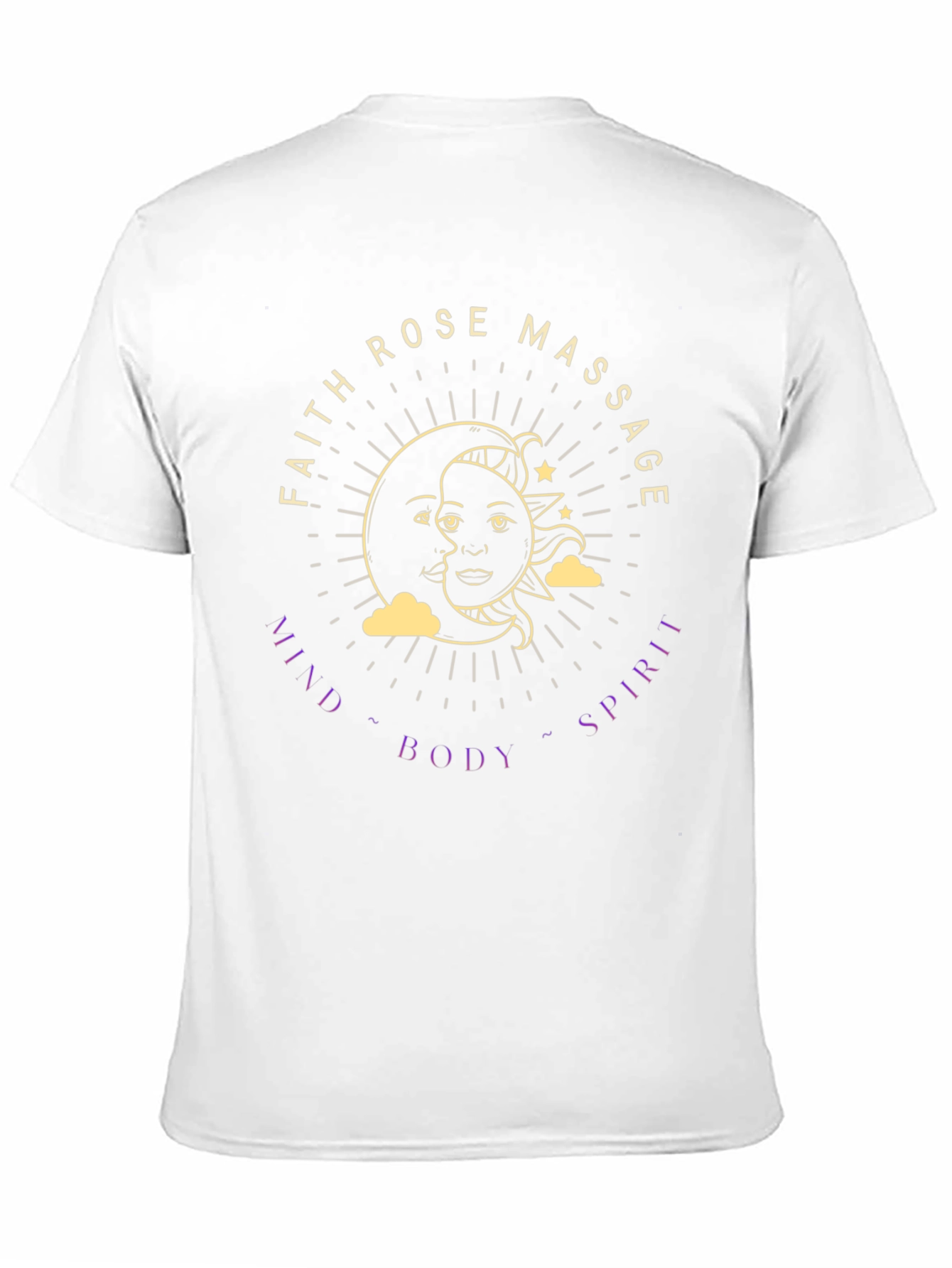 Faith Rose Massage T-Shirt - Mind Body Spirit