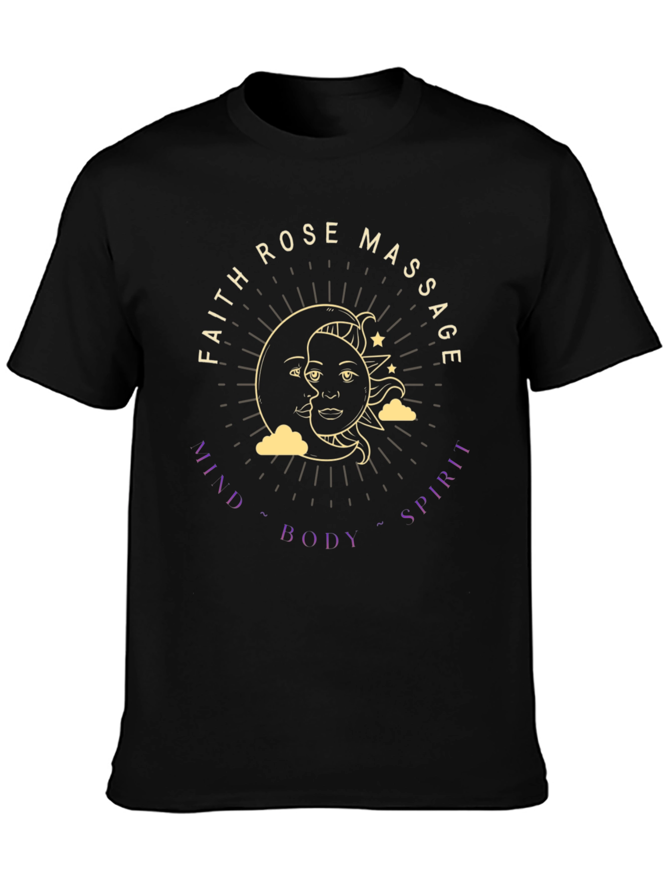 Faith Rose Massage T-Shirt - Mind Body Spirit