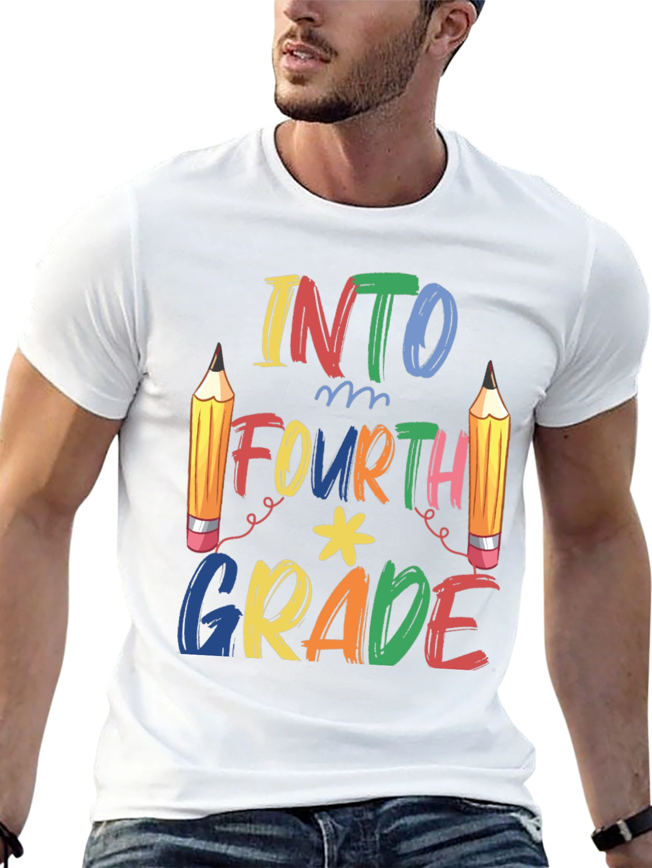 Into Fourth Grade T-Shirt - Back to School