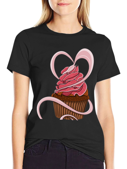 Cupcake Heart Graphic Tee