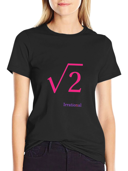 Irrational Root 2 Graphic Tee - Black
