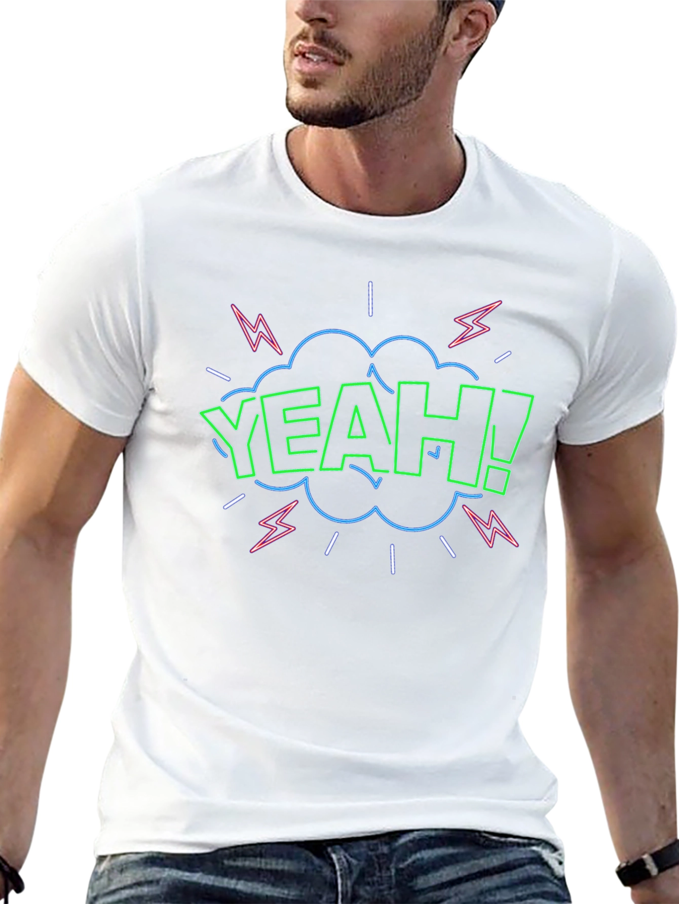Yeah! Graphic Print Black T-Shirt