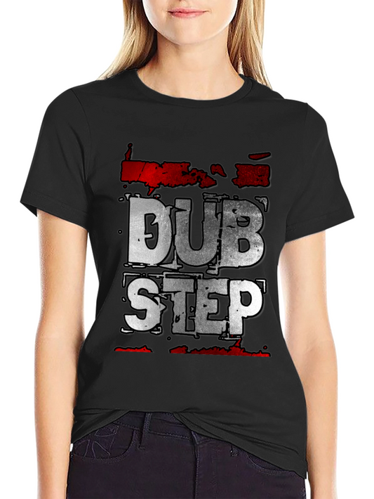 Dubstep Graphic Tee - Black Crew Neck