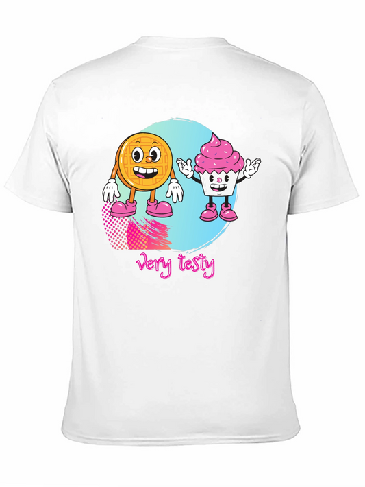 Very Tasty T-Shirt Waffle and Cupcake Design