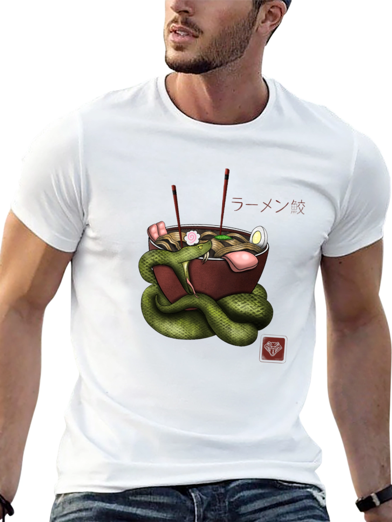 Snake Ramen Graphic Tee - Unique Streetwear