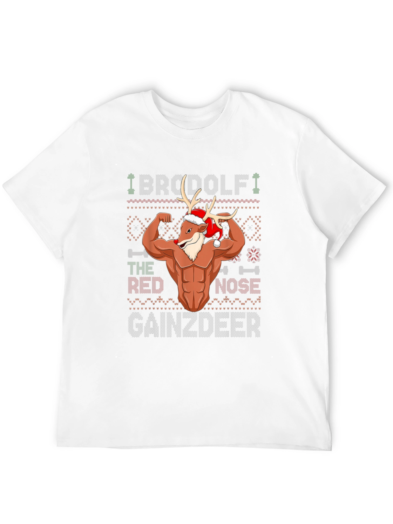 BroDolph Gainzdeer Christmas T-Shirt