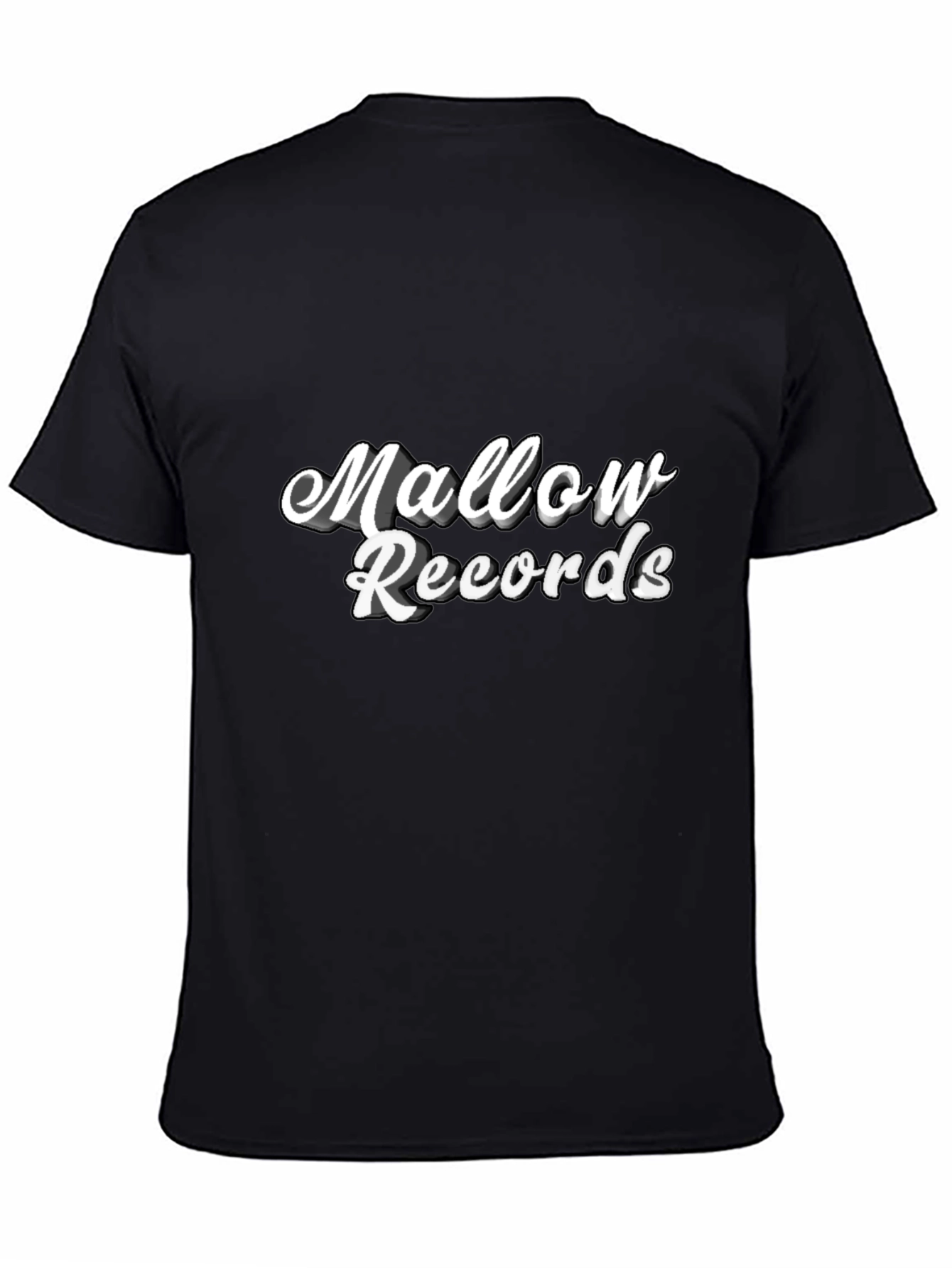 Mallow Records T-Shirt Black Casual