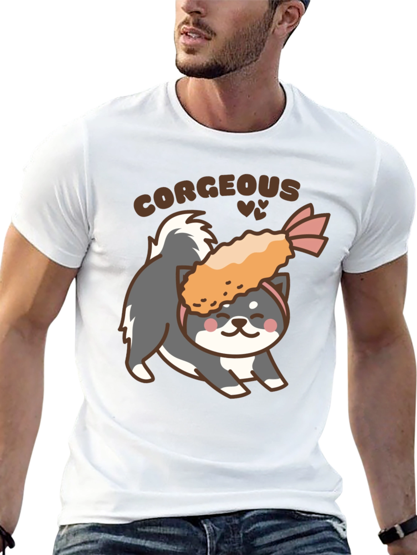 Corgeous Dog & Shrimp Tempura T-Shirt