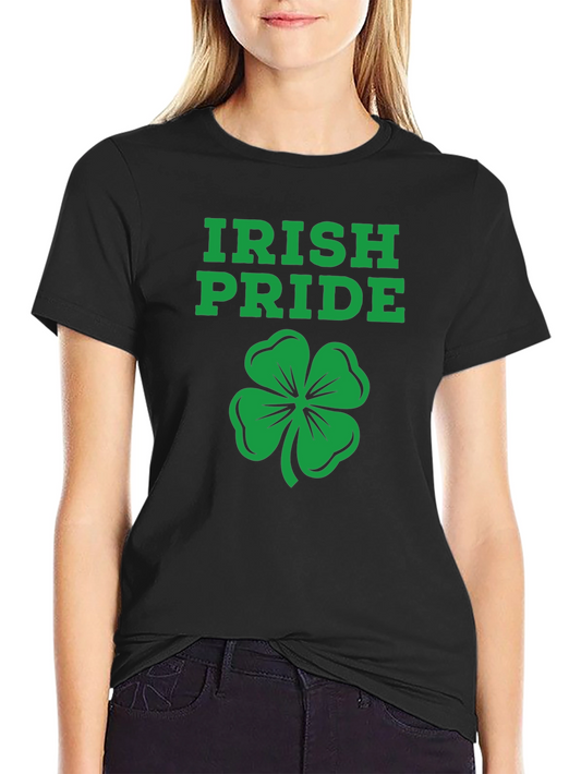 Irish Pride Shamrock Graphic T-Shirt