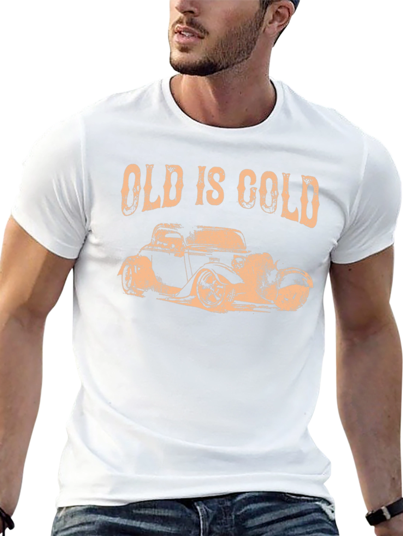 Old is Gold Black Hot Rod Graphic Tee