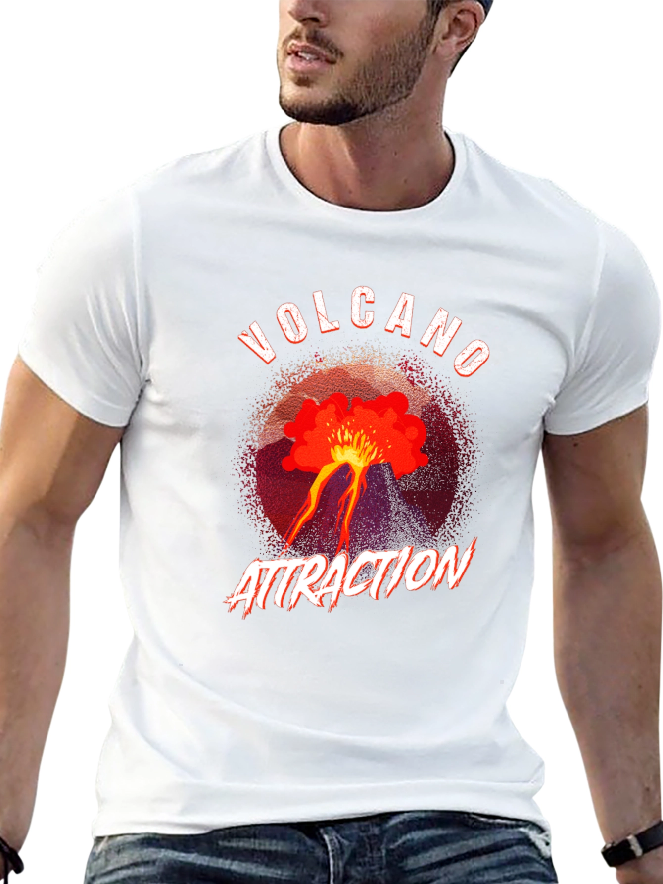 Volcano Attraction Black T-Shirt