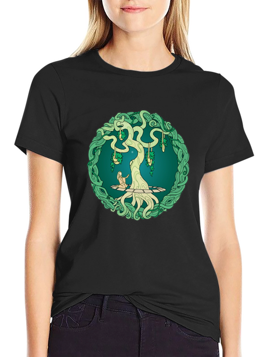 Yggdrasil Tree Graphic Black Tee