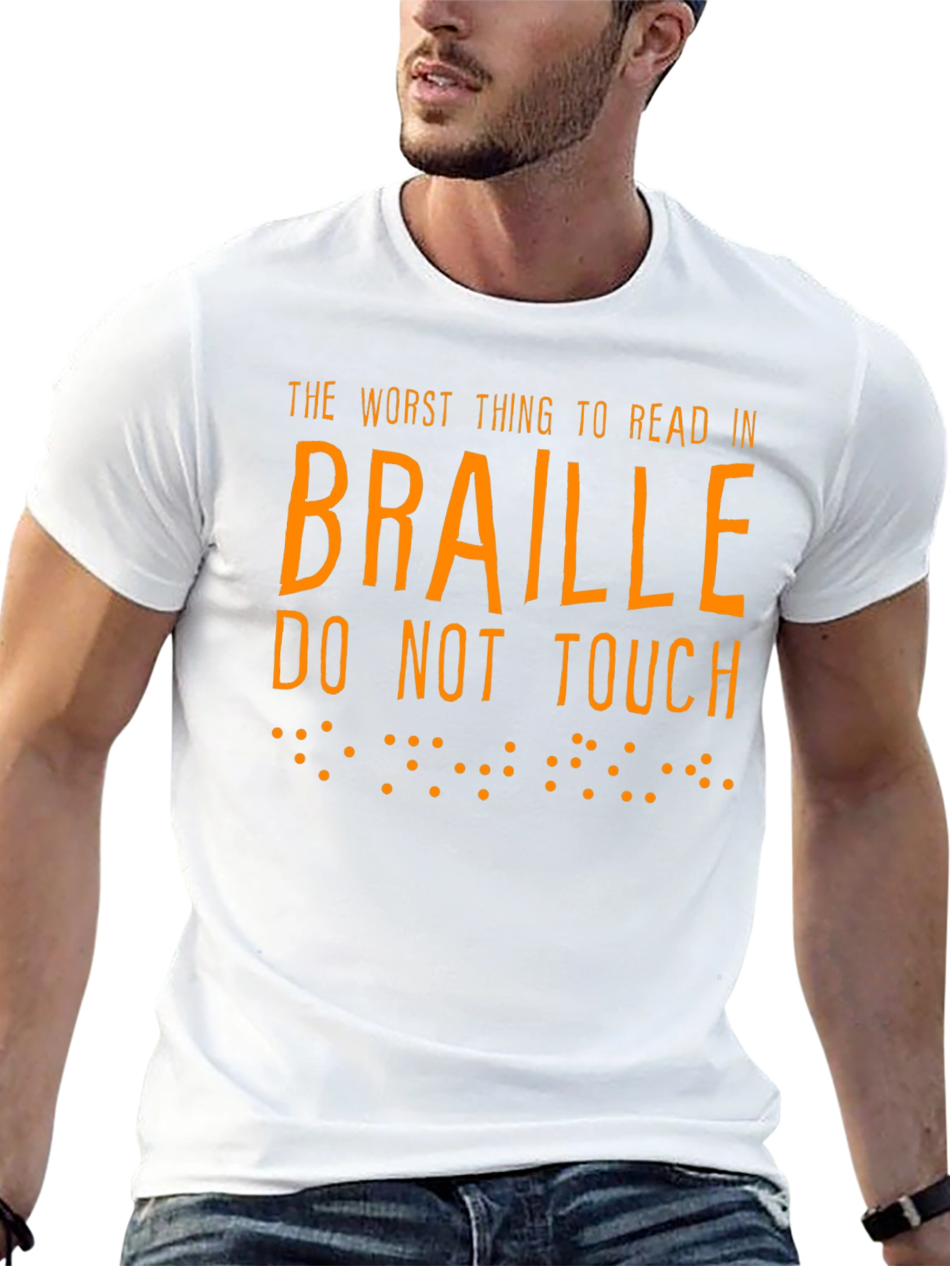 Funny Braille T-Shirt: The Worst Thing To Read