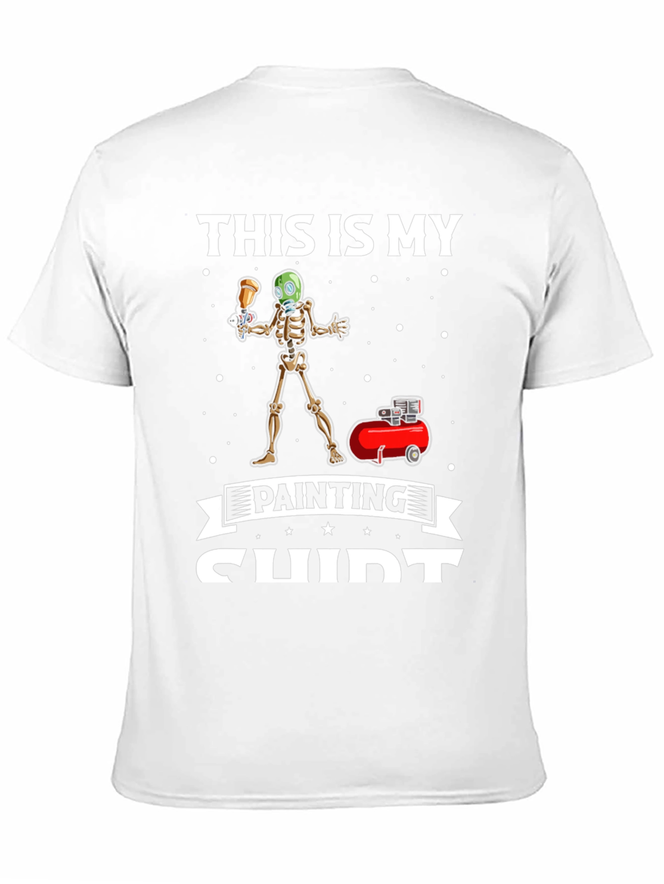 Funny Skeleton Painter T-Shirt