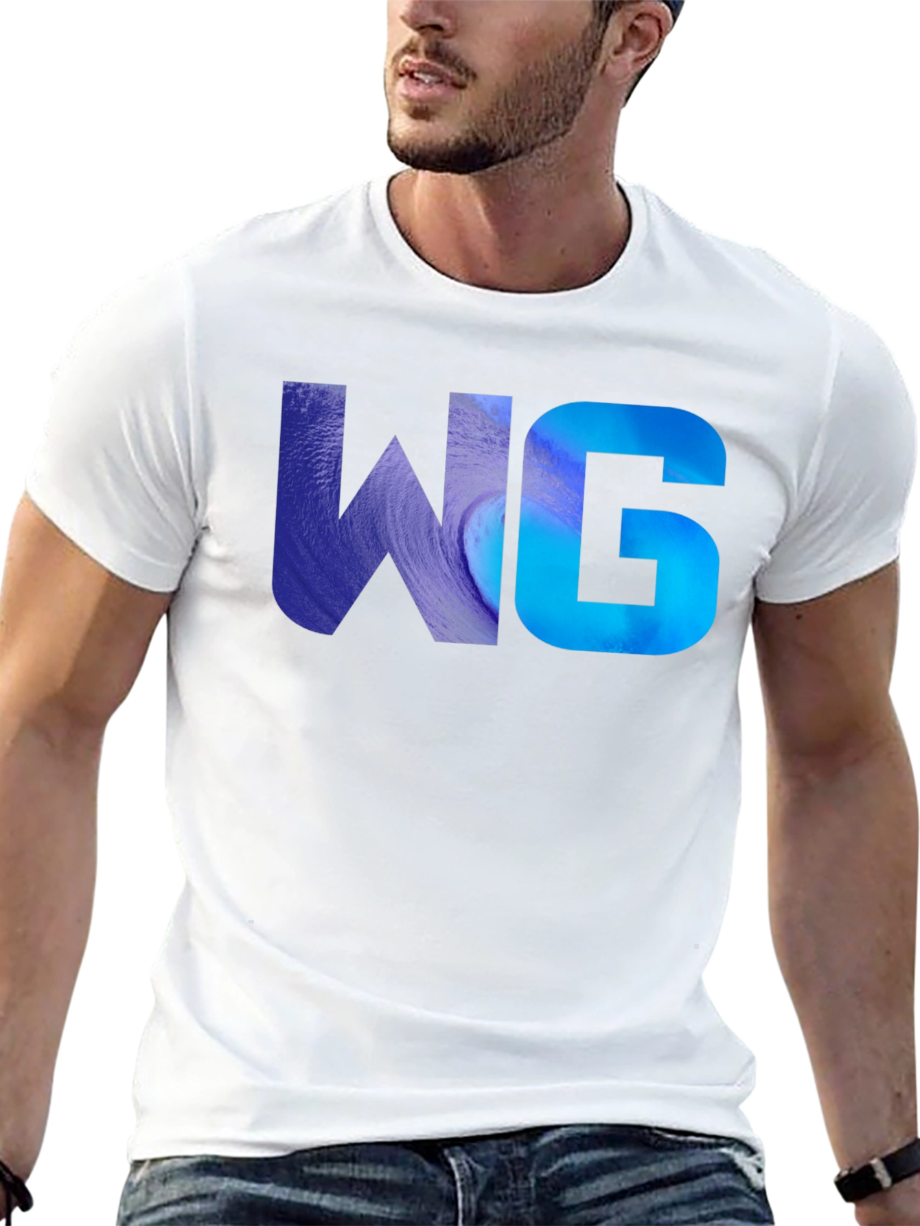 WG Graphic Tee - Modern Print Black T-Shirt