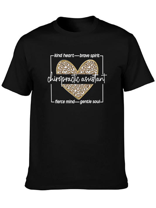 Chiropractic Assistant Heart Graphic T-Shirt