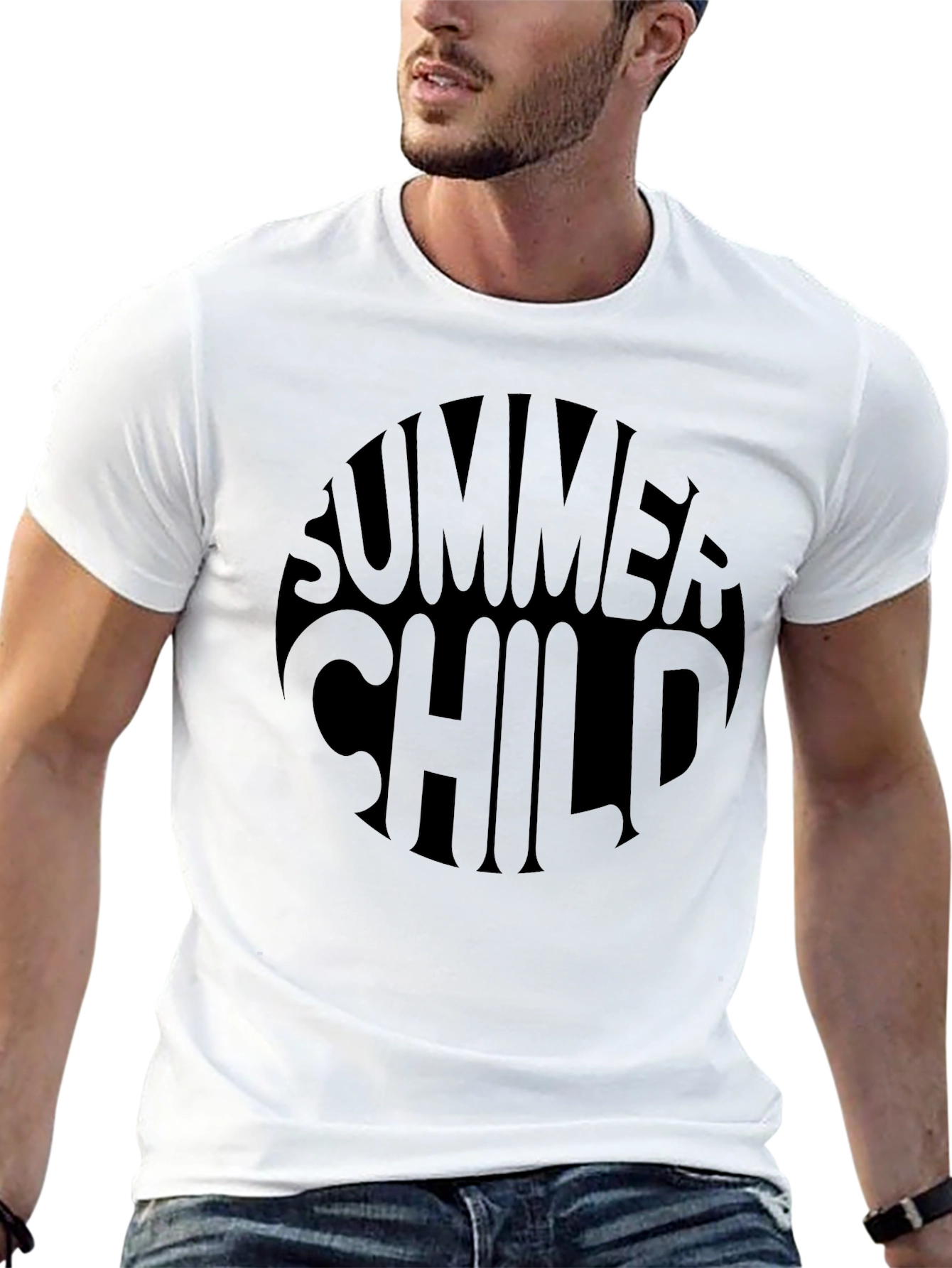 Summer Child Black Graphic Tee