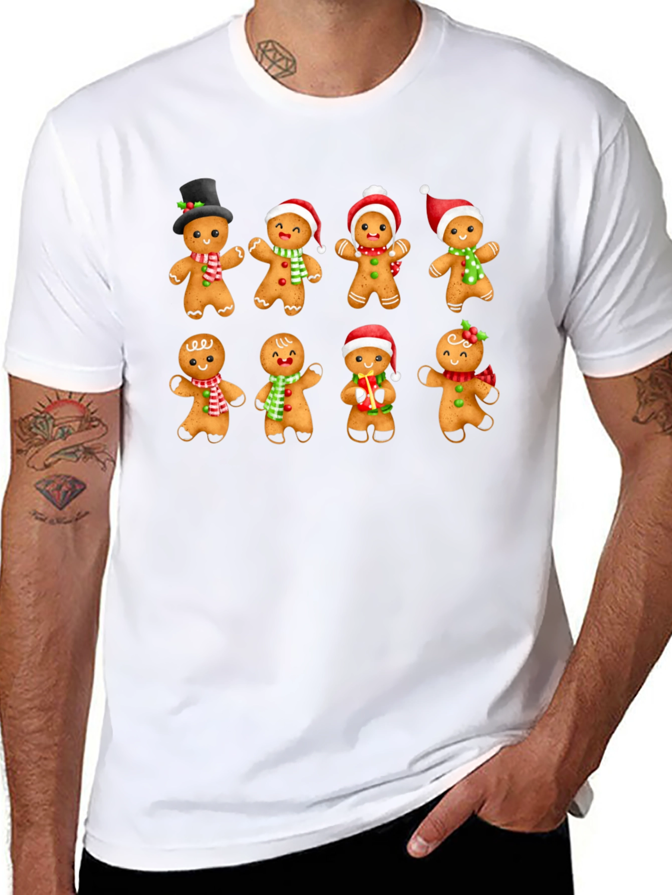 Gingerbread Man Holiday Graphic T-Shirt