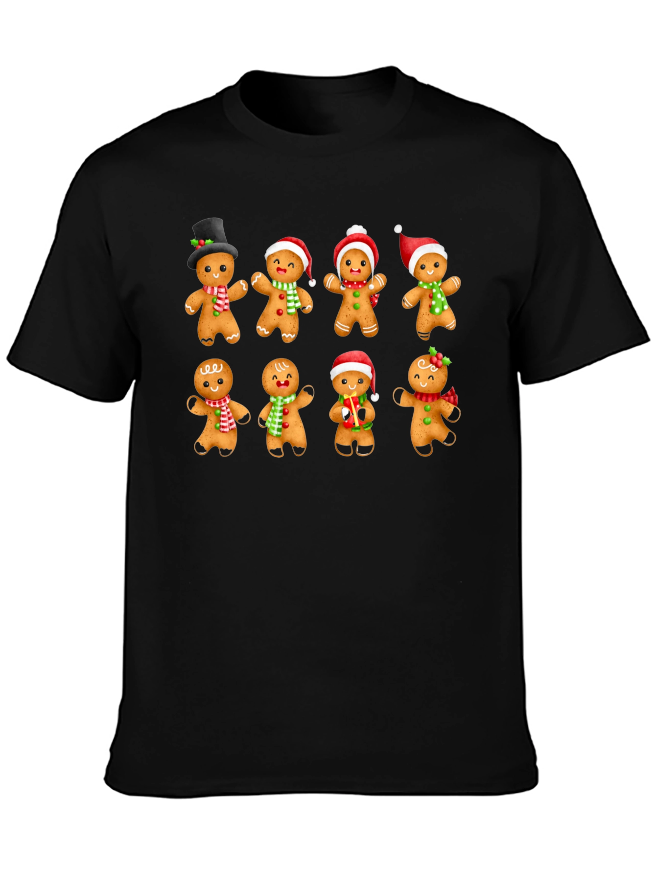 Gingerbread Man Holiday Graphic T-Shirt