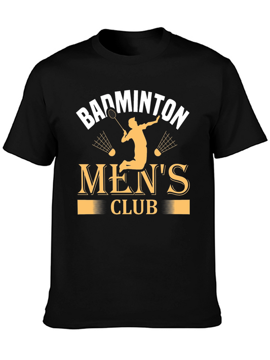 Badminton Mens Club Graphic Tee - Black