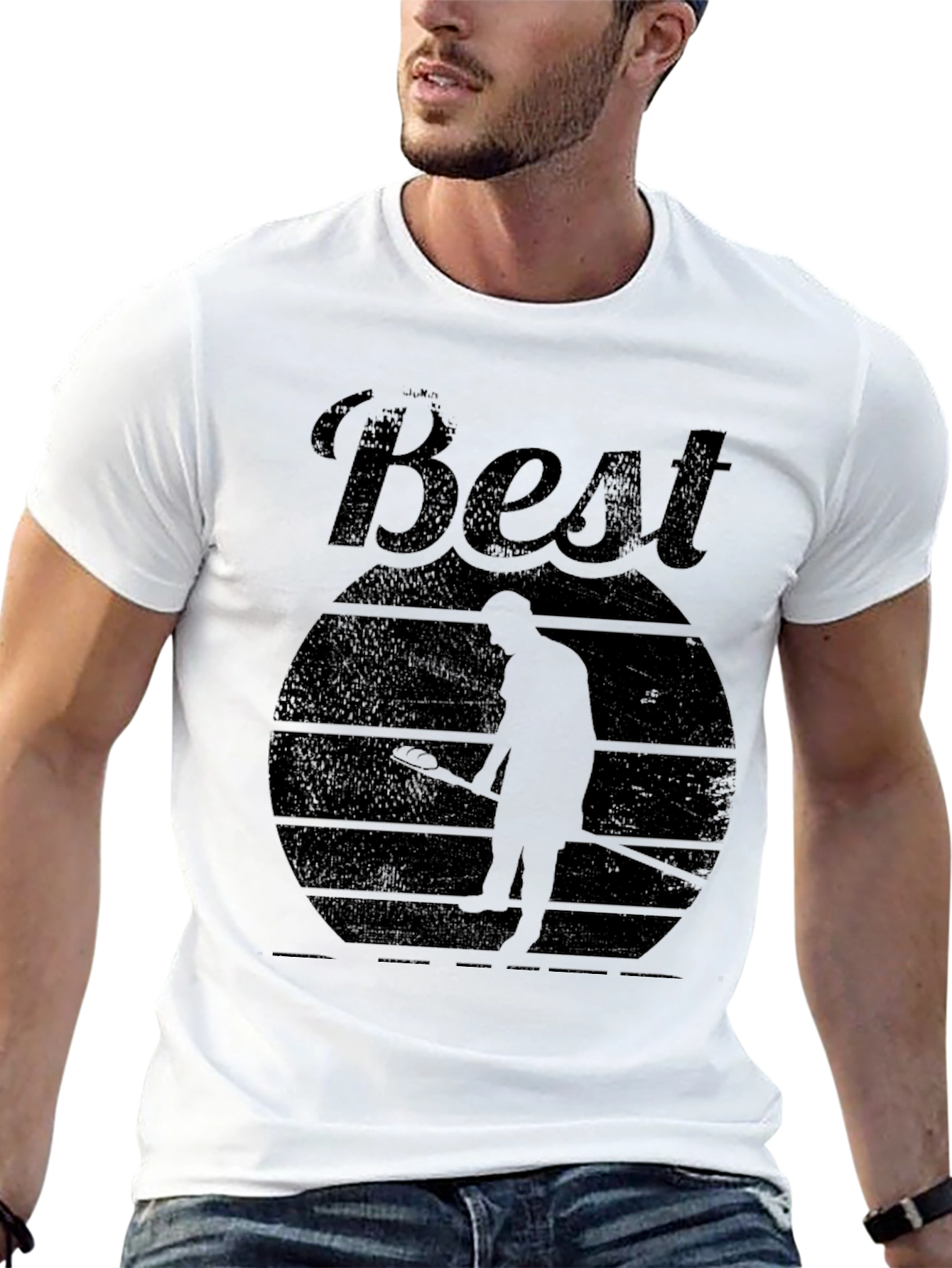 Best Curling Ever! Mens Black T-Shirt