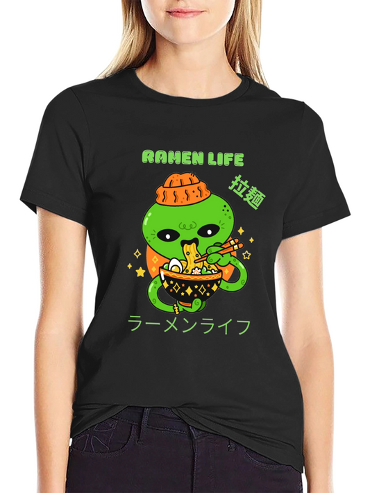 Ramen Life Graphic Tee - Alien Noodles