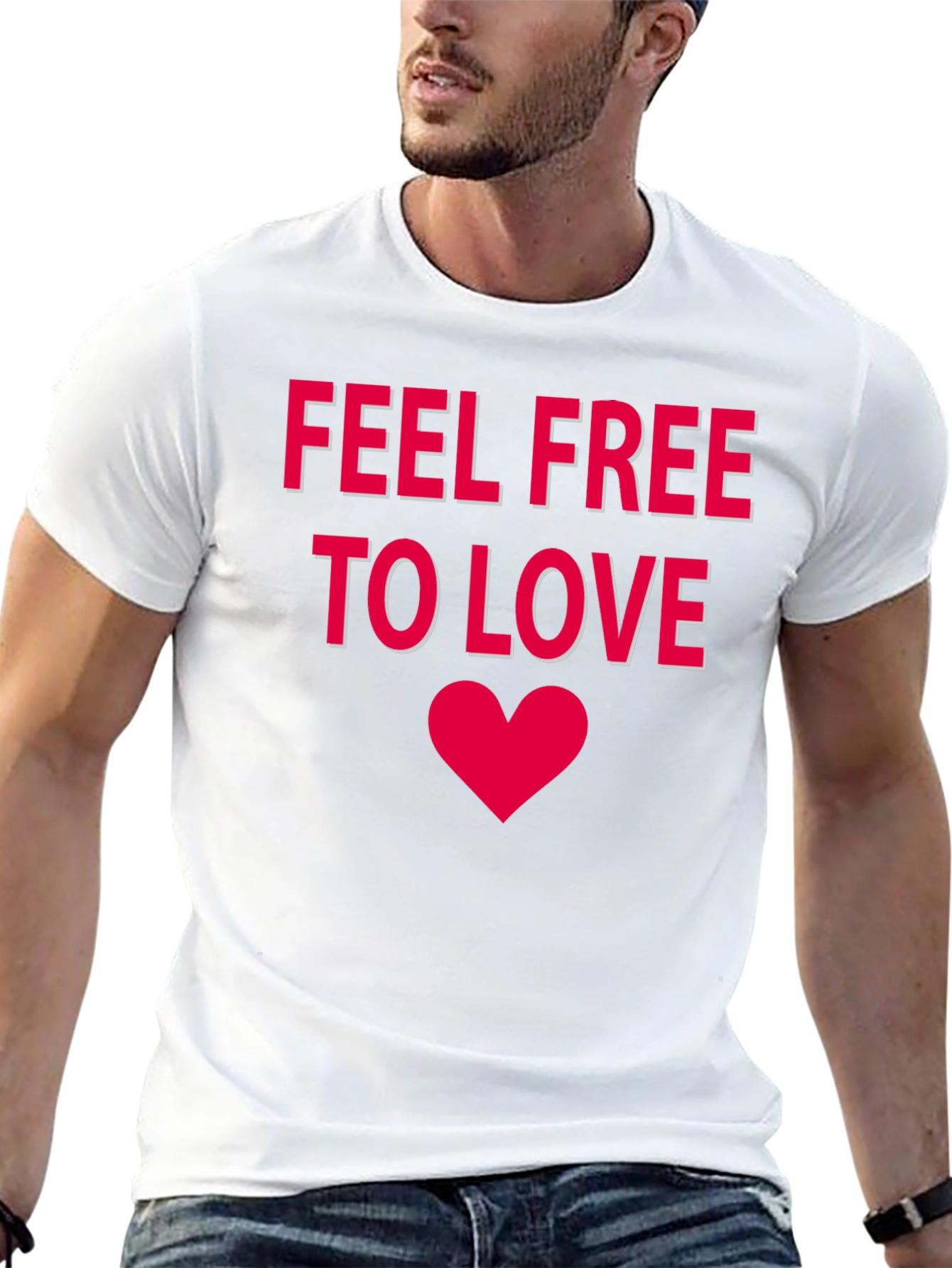 Feel Free To Love Black T-Shirt