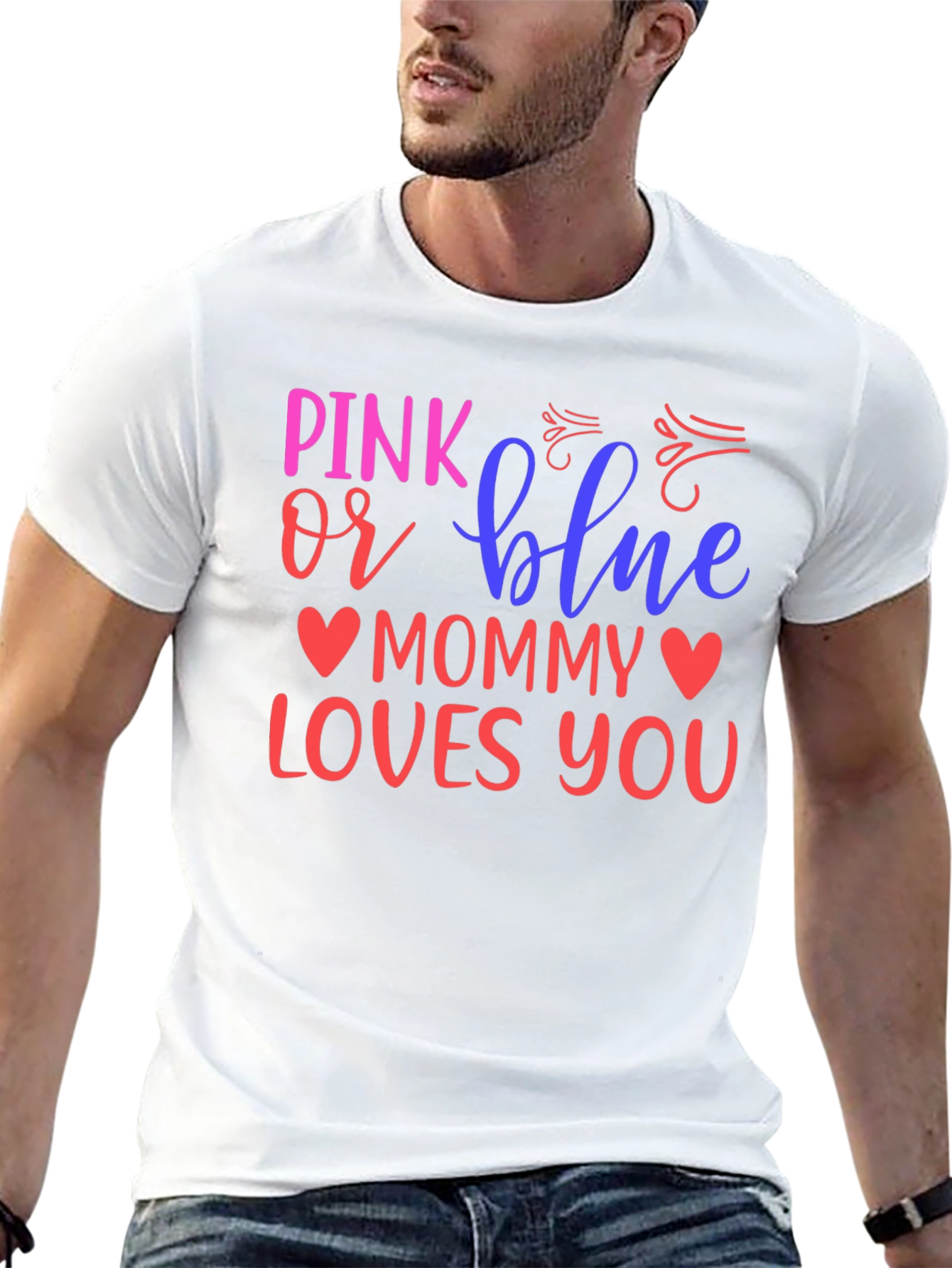 Pink or Blue Mommy Loves You T-Shirt