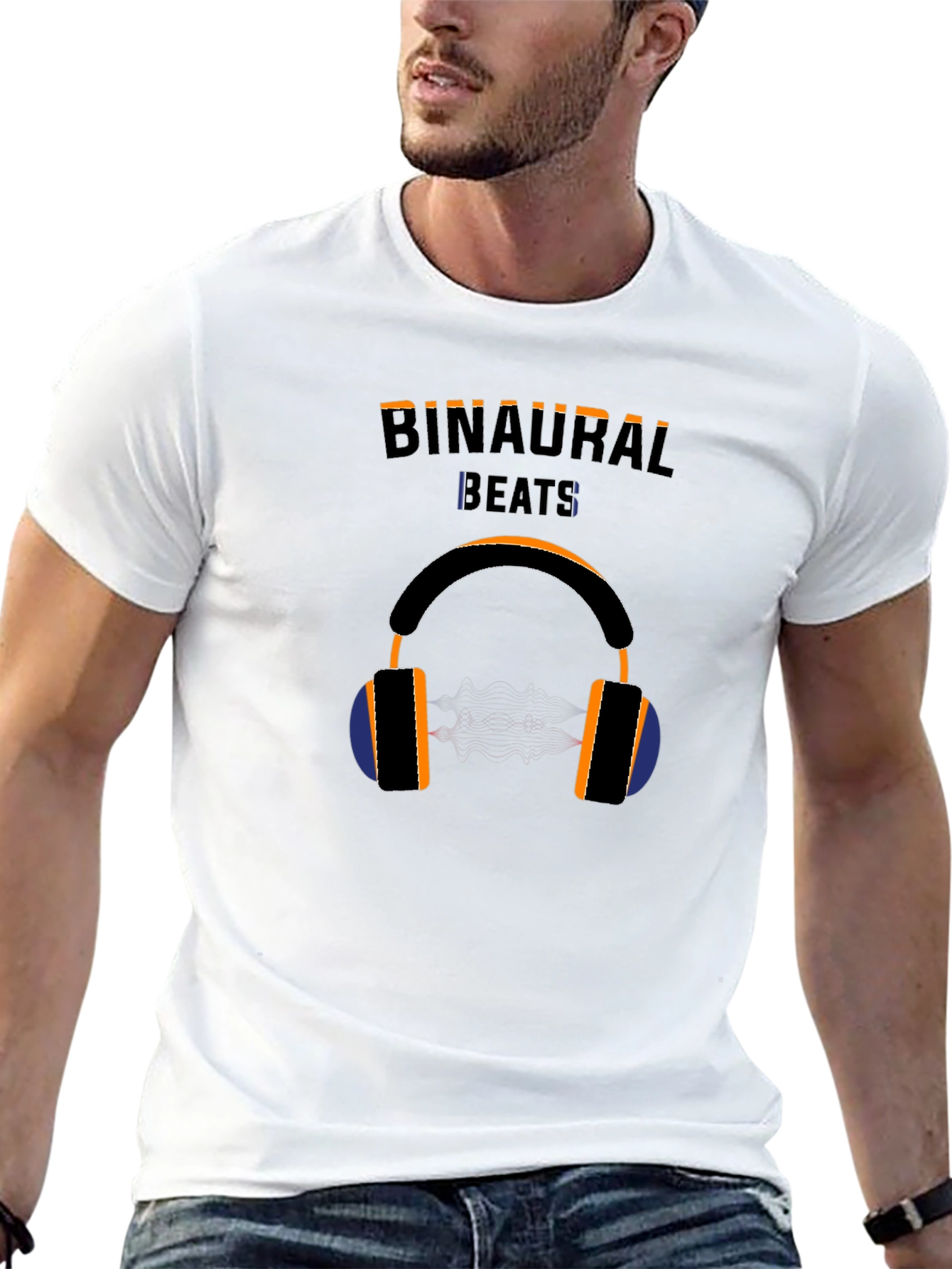 Binaural Beats Black T-Shirt - Music Lover Apparel