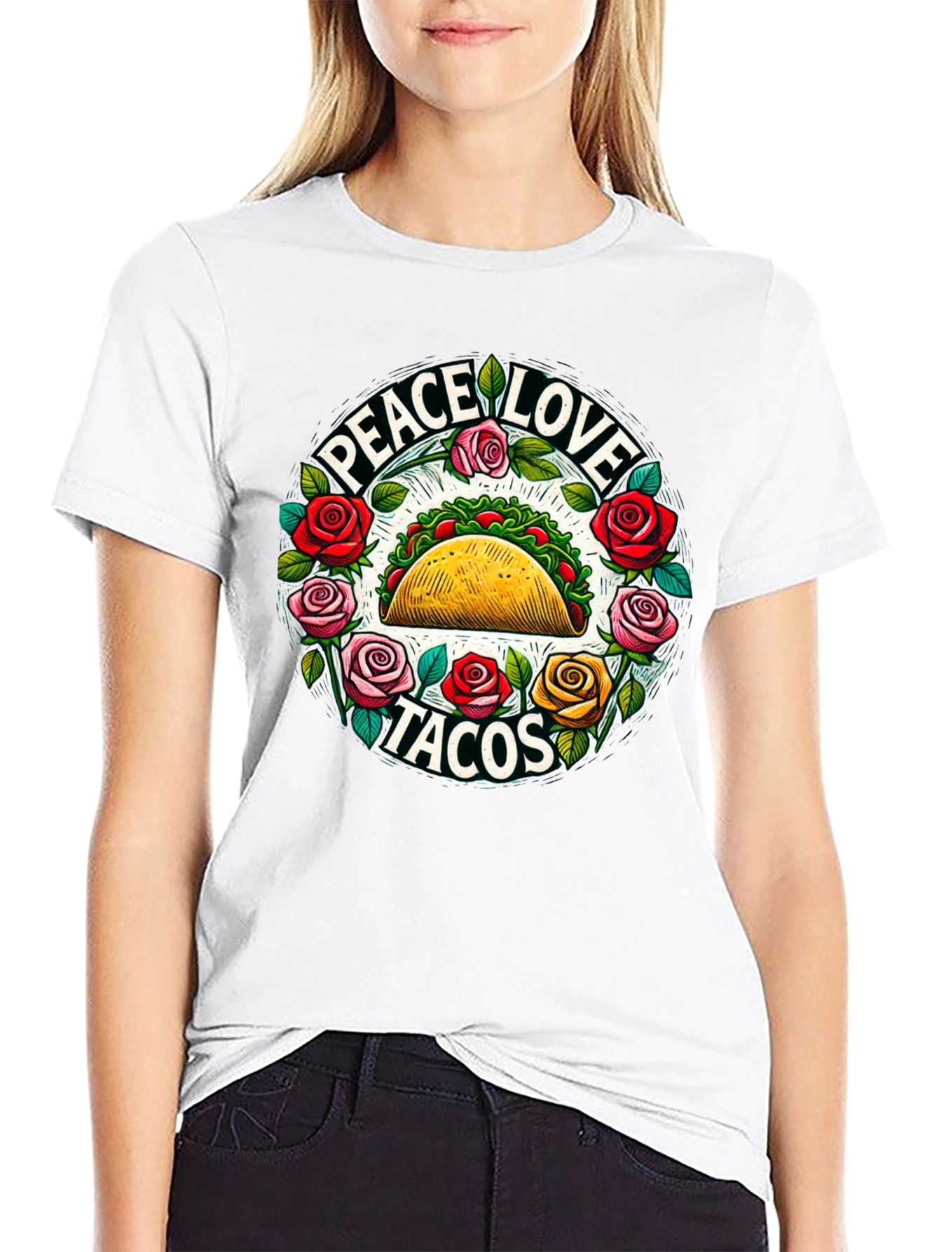 Peace Love Tacos Graphic Tee