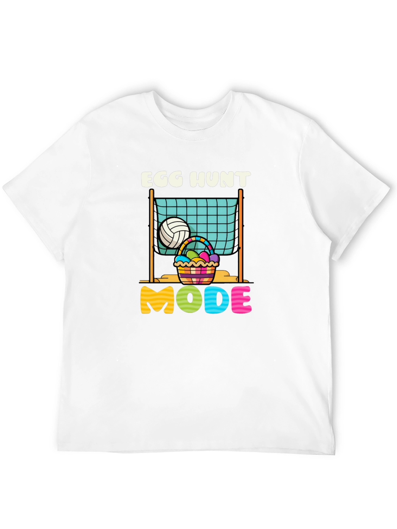 Egg Hunt Mode Volleyball Easter T-Shirt