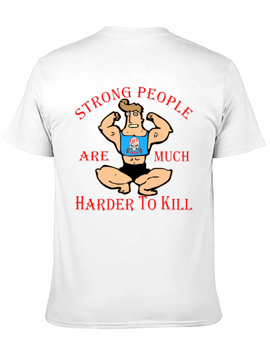 Strong People T-Shirt Funny Gym Workout Tee
